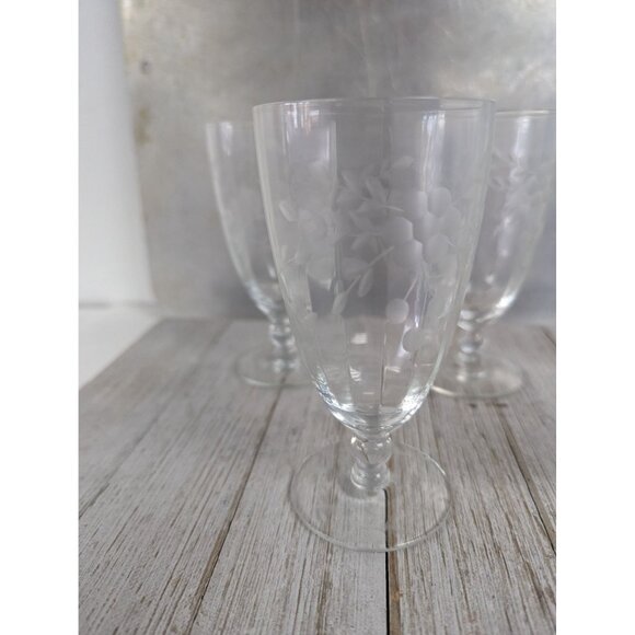 Alberta Glastonbury Lotus Cordial Glasses 4 7/8" Stemmed Set of 5 - Picture 3 of 8